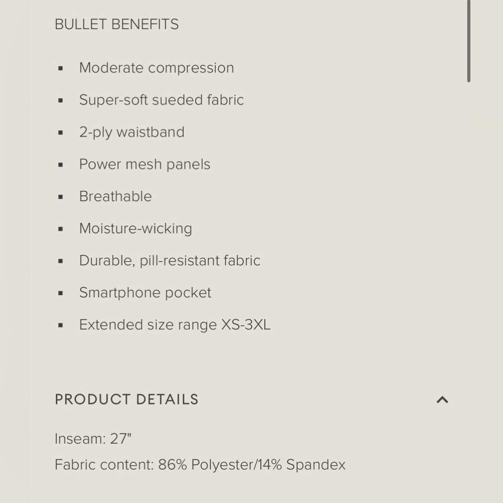 🩶 NEW! • BLANQI • HIGH COMPRESSION POCKET LEGGINGS | XXL - Picture 9 of 12